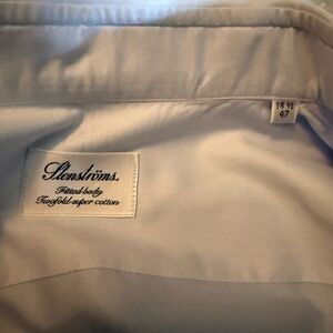 Stenströms Men's Light Blue Dress Shirt